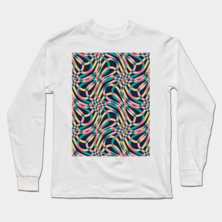 Op Art Pattern Of Warm Colors Long Sleeve T-Shirt